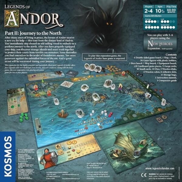 Legends of Andor Viaje al Norte, paquete de expansión3 Legends of Andor: Viaje al Norte, paquete de expansión-Spanish