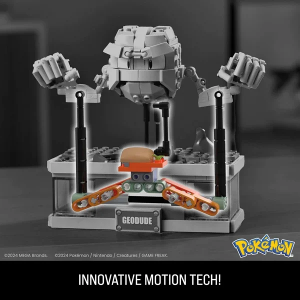 Mega Pokémon tipo lego Geodude 355 Piezas, con Movimiento