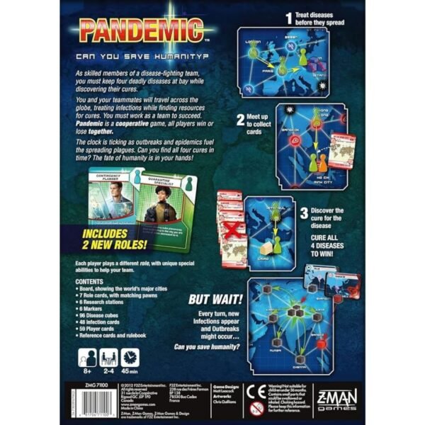 Pandemic-Juego de mesa 2 Pandemic-Juego de mesa-English
