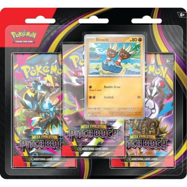 Pokémon TCG Mega Evolution-Pitch Black Blister 3 booster y promo (Español) Pokémon TCG Mega Evolution-Pitch Black Blister 3 booster y promo (Español)