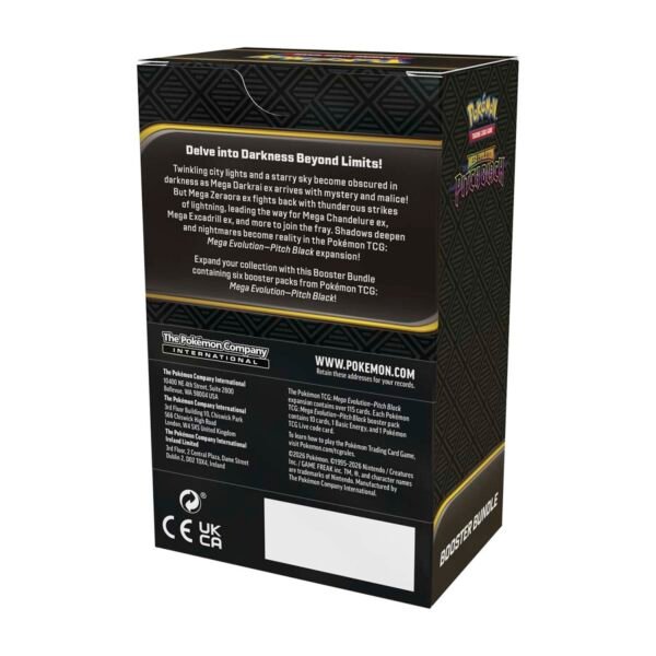 Pokémon TCG Mega Evolution-Pitch Black Booster Bundle 6 Packs (Español) 2 Pokémon TCG: Mega Evolution-Pitch Black Booster Bundle 6 Packs (Español)