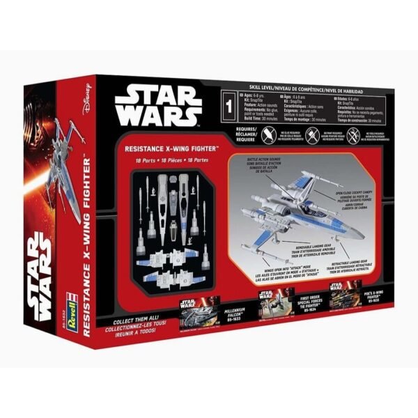Revell Kit de modelo de combate X-Wing de resistencia 3 Revell Kit de modelo de combate X-Wing de resistencia