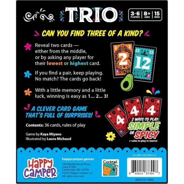Trio-juego de mesa 3 Trio-juego de mesa -Spanish