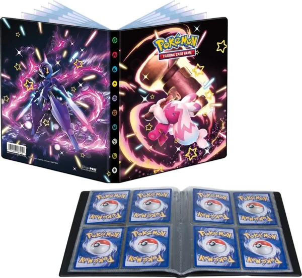 Album, 4 bolsillos, 4.5 Paldean Fates, tapa dura, almacena 80 cartas 00 Album, 4 bolsillos, 4.5 Paldean Fates, tapa dura, almacena 80 cartas