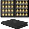 Album para cartas pokemon,16 bolsillos, hojas fondo negro, para 1024 cartas 1 Album para cartas pokemon,16 bolsillos, hojas fondo negro, para 1024 cartas