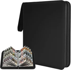 Carpeta con 3 anillos y cierre Negro Binder 9 Pocket para 900 cartas