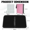 Carpeta con 3 anillos y cierre Rosa Binder 9 Pocket para 900 cartas