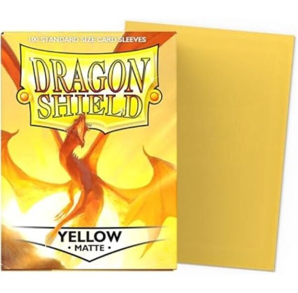 Dragon Shield yellow matte  Fundas mate para tarjetas de tamaño estándar