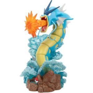 Estatua de coleccionista de lujo de 13 pulgadas de Pokémon Gyarados de Jazwares con aletas iluminadas Estatua de coleccionista de lujo de 13 pulgadas de Pokémon Gyarados de Jazwares con aletas iluminadas