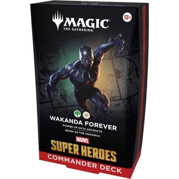 Magic The Gathering Marvel Super Heroes Commander Deck - Wakanda Forever Magic: The Gathering | Marvel Super Heroes Commander Deck - Wakanda Forever