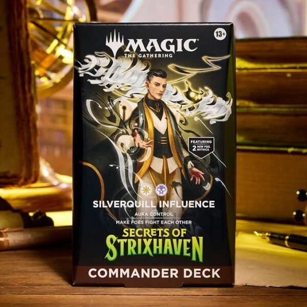 Magic The Gathering Secrets of Strixhaven Commander Deck22 Magic: The Gathering Secrets of Strixhaven Commander Deck - Silverquill Influence (spanish)