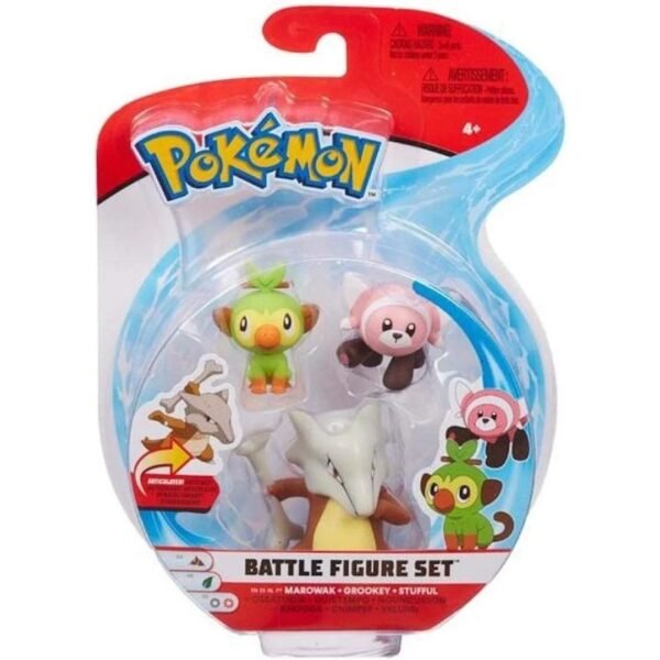 Marowak, Grookey & Stufful Battle Figure Set 1 Marowak, Grookey & Stufful Battle Figure Set
