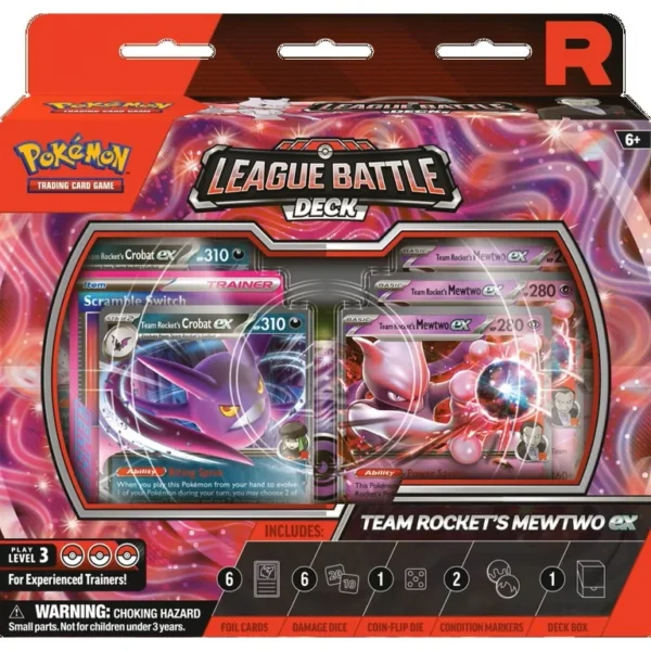 Mazo Team Rocket’s Mewtwo ex League Battle Deck Pokemon