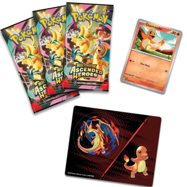 Mega Evolution 2.5 TCG Pokémon Ascended Heroes Tech Sticker Collection Charizard Charmander 2 Mega Evolution 2.5 TCG Pokémon Ascended Heroes Tech Sticker Collection Charizard Charmander