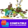 Mega Pokémon Set de Juguetes de Construcción Emolga y Bulbasaur’s Charming Woods con 194 Piezas, 2 Personajes Articulados y Movimiento