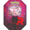 Pokémon Destined Rivals Team Rocket Tin Mewtwo ex Lata cartas español