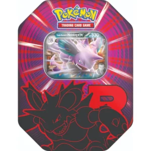 Pokémon Destined Rivals Team Rocket Tin Nidoking ex Lata cartas español Pokémon Destined Rivals Team Rocket Tin Nidoking ex Lata cartas español