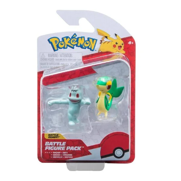 Pokemon Machop Snivy Battle Figure Pack Jazwares 1 Pokemon Machop Snivy Battle Figure Pack Jazwares