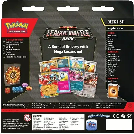 Pokemon Mega Lucario ex League Battle Deck – Español