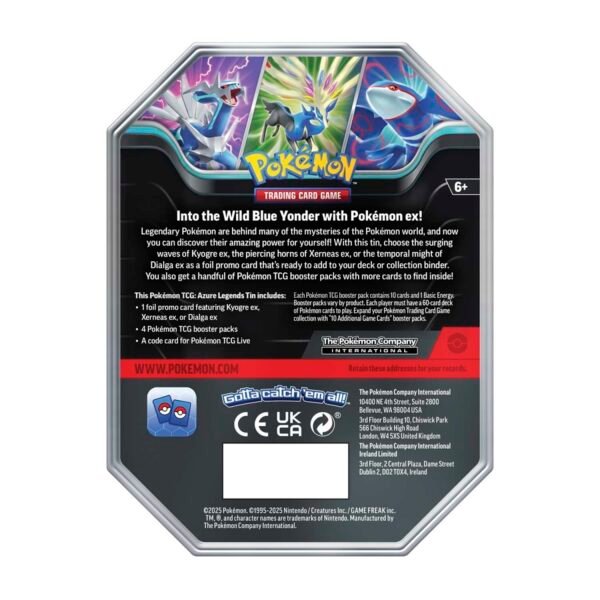 Pokémon TCG: Azure Legends Tin (Dialga ex)