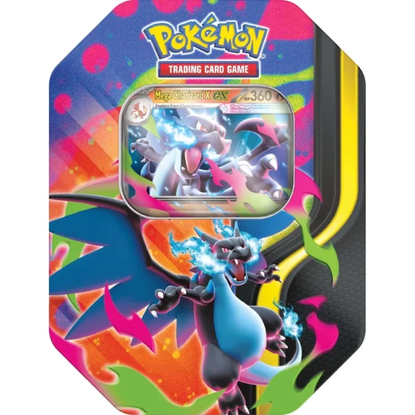 Pokémon TCG Lata Mega Charizard X Tin en ingles Pokémon TCG Lata Mega Charizard X Tin en ingles
