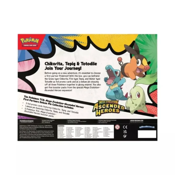 Pokémon TCG ME 2.5 Ascended Heroes First Partners Deluxe Pin Collection – Español