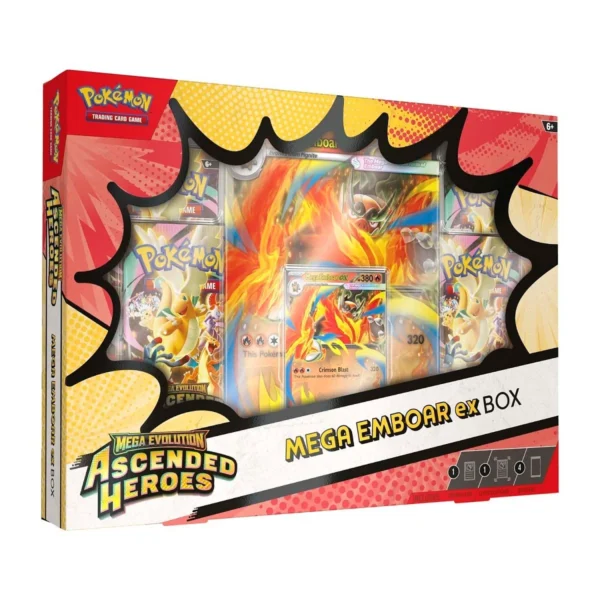 Pokémon TCG ME 2.5 Ascended Heroes Mega Emboar ex Box 1 Pokémon TCG ME 2.5 Ascended Heroes Mega Emboar ex Box