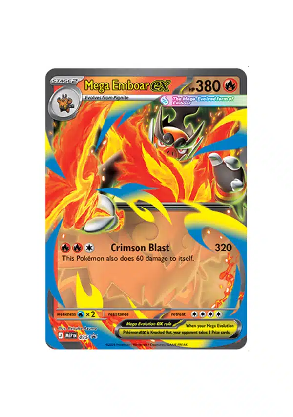 Pokémon TCG ME 2.5 Ascended Heroes Mega Emboar ex Box 4 Pokémon TCG ME 2.5 Ascended Heroes Mega Emboar ex Box