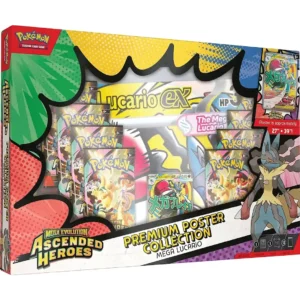 Pokémon TCG ME 2.5 Ascended Heroes Premium Poster Collection Mega Lucario ex – Español Pokémon TCG ME 2.5 Ascended Heroes Premium Poster Collection Mega Lucario ex – Español