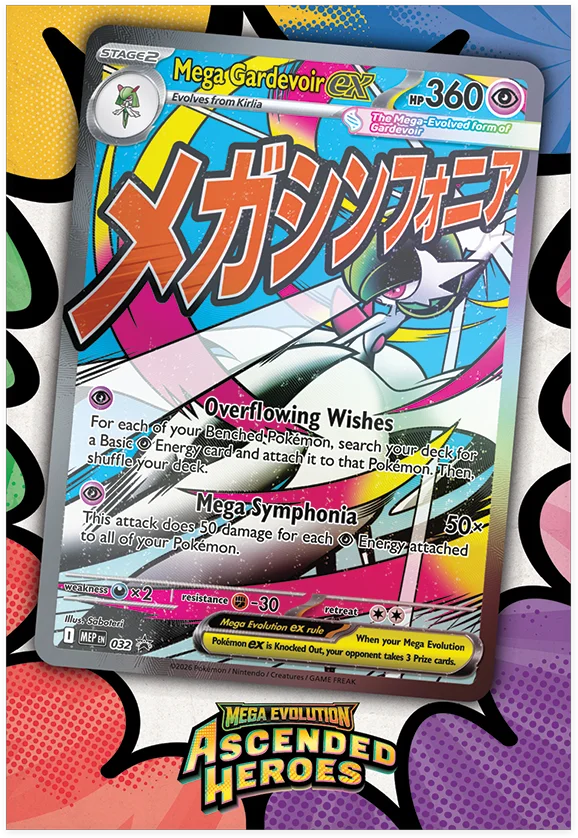 Pokémon TCG ME 2.5 – Ascended Heroes Premium Poster Collection Mega Gardevoir ex – Español