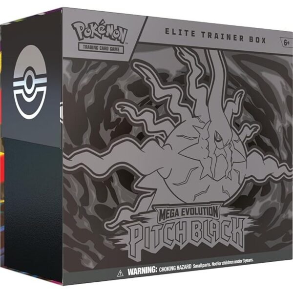Pokémon TCG Mega Evolution—Caja de entrenador Elite Pitch Black Pokémon TCG: Mega Evolution—Caja de entrenador Elite Pitch Black