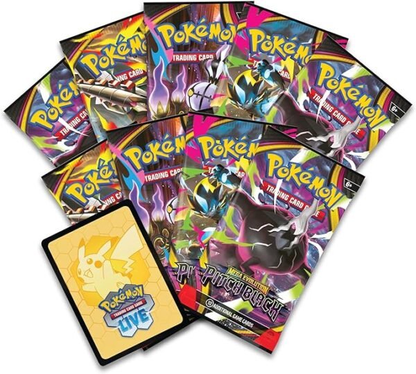 Pokémon TCG Mega Evolution—Caja de entrenador Elite Pitch Black 77 Pokémon TCG: Mega Evolution—Caja de entrenador Elite Pitch Black