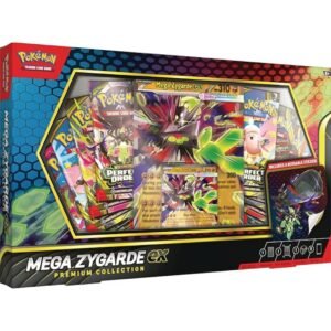 Pokemon TCG: Mega Zygarde ex colección Premium con 8 paquetes de refuerzo- Spanish