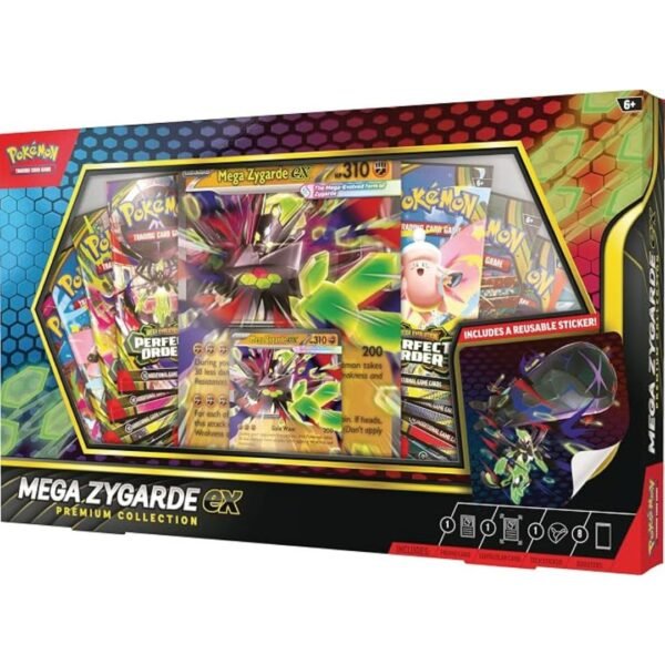 Pokemon TCG Mega Zygarde ex colección Premium con 8 paquetes de refuerzo 232 Pokemon TCG: Mega Zygarde ex colección Premium con 8 paquetes de refuerzo- Spanish
