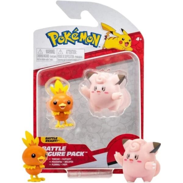 Pokémon Torchic y Clefairy Battle Figure Pack