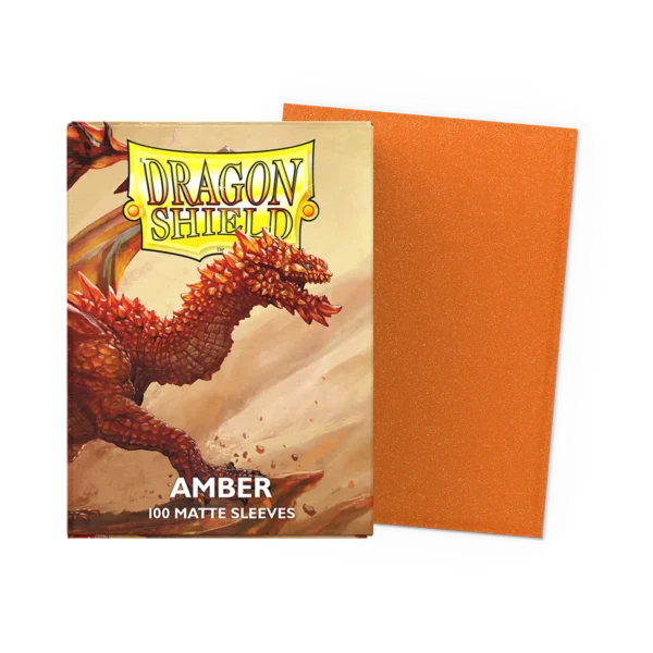 AT-11059-DS100-MATTE-DNGK53oj Dragon shield Amber - Matte Sleeves 100 ct
