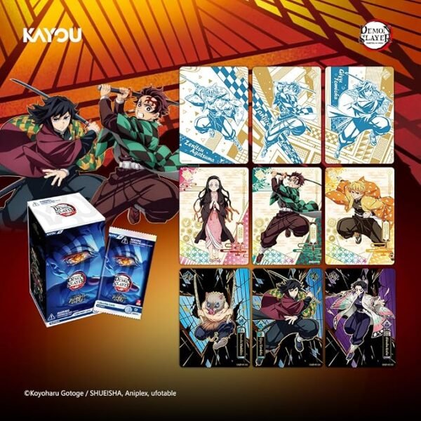 Demon Slayer Kimetsu no Yaiba Collectible Cards, Infinity Castle Edition, Series 1 booster.jpg2.jpg3 Demon Slayer: Kimetsu no Yaiba Collectible Cards, Infinity Castle Edition, Series 1 box