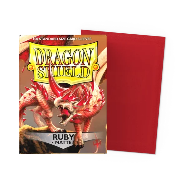 Dragon shield Ruby - Matte Sleeves 100 ct