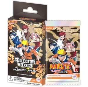 Naruto Collectible Cards Earth Scroll Collector Box — 5 Packs, 8 Cards Per Pack