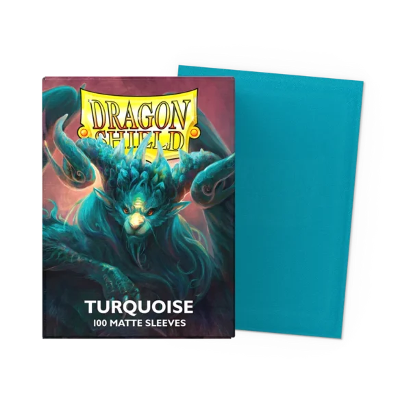 Turquoise - Players2 Choice Matte Sleeves 213 (2) Dragon shield Turquoise - Players' Choice Matte Sleeves 100 ct