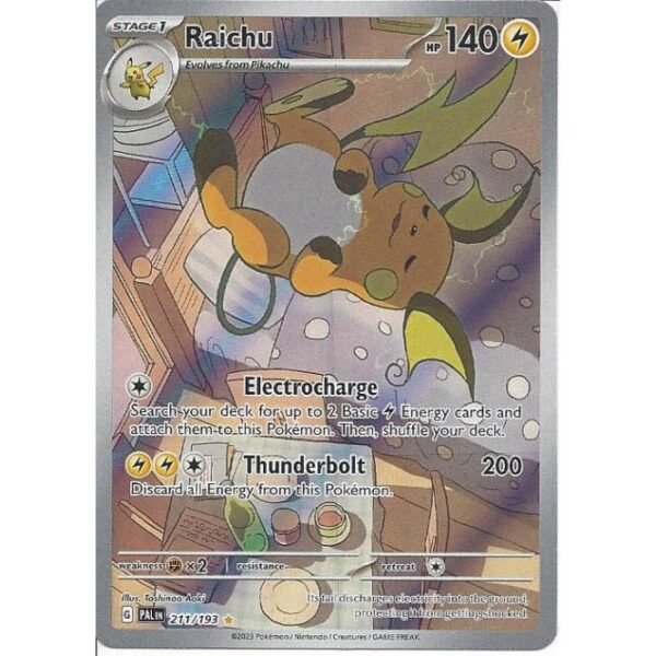 211/193 Raichu : Illustration Rare Card :SV-02 Scarlet & Violet Paldea Evolved