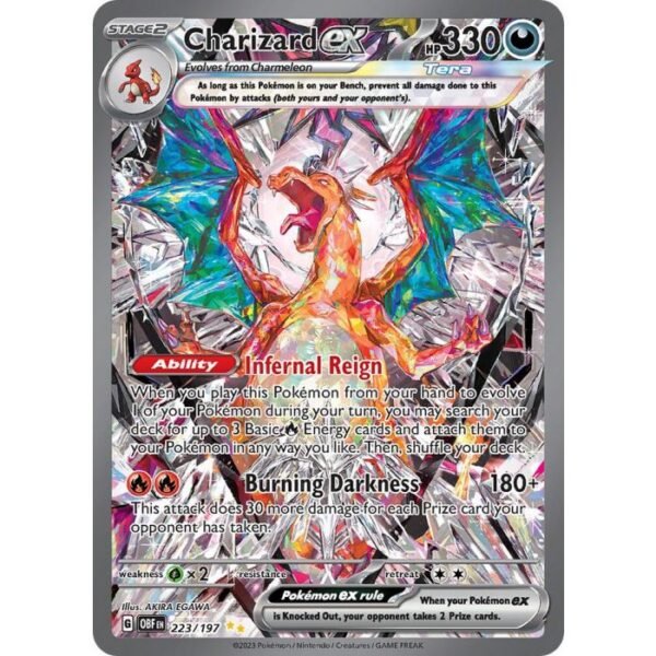 223/197 Charizard ex : Special Illustration Rare Card : SV03 Obsidian Flames