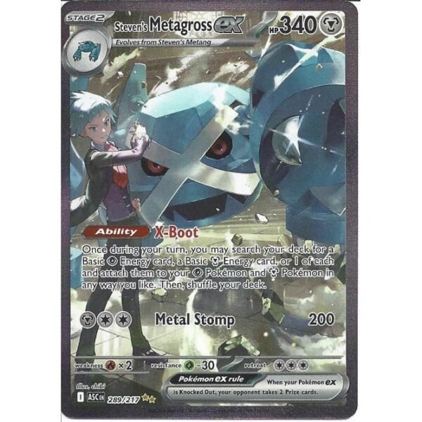 289/217 Steven's Metagross ex : Special Illustration Rare Card :ME-02.5 Ascended Heroes